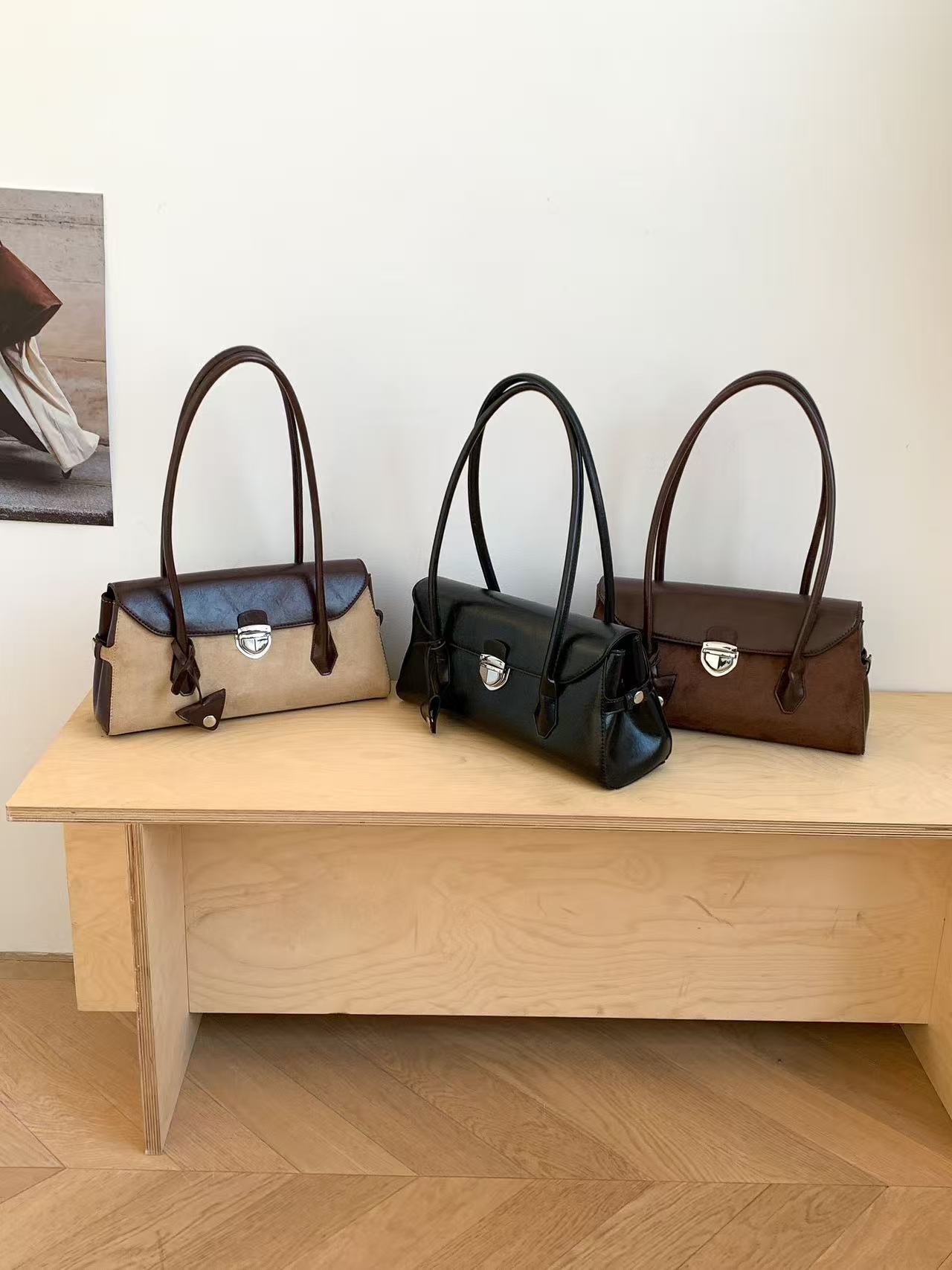 レザー調カラートートバッグ | 詳細画像13