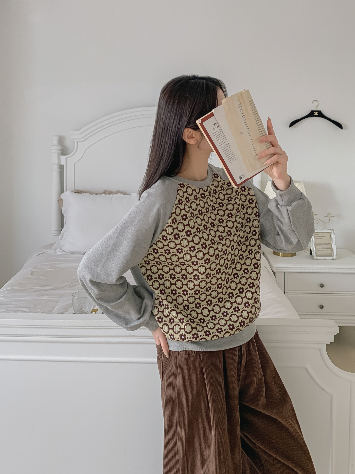 裏起毛ラウンドネック花柄カラースウェット | 詳細画像20