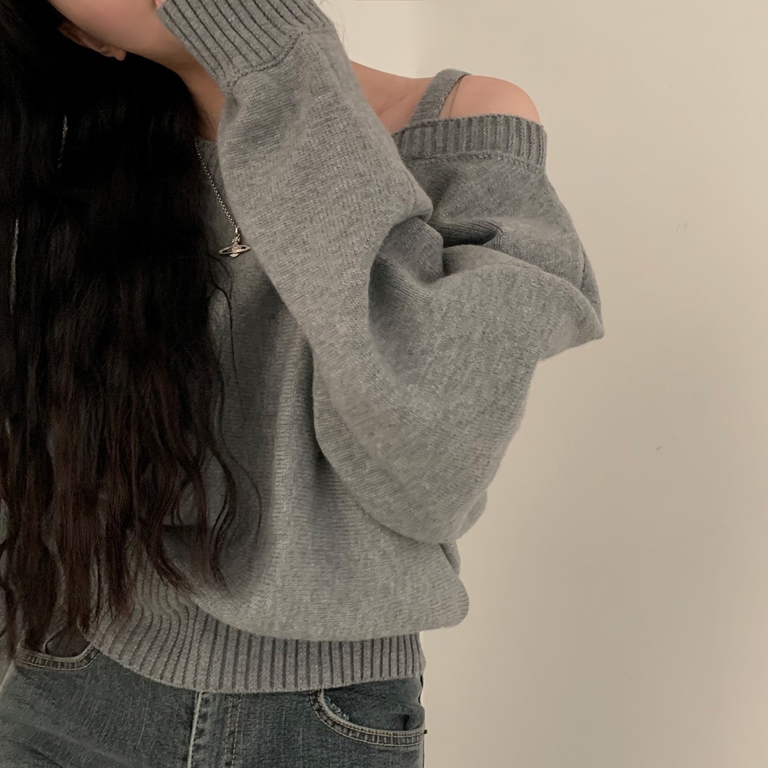 オフショルダードルマンニット | 詳細画像2