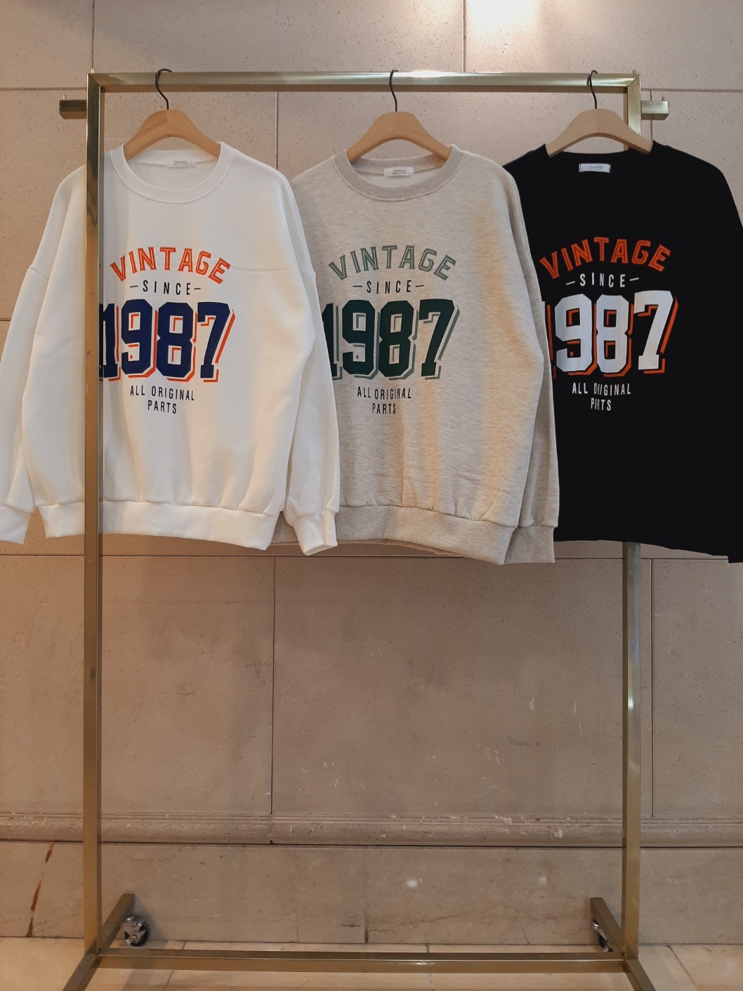 裏起毛ラウンドネックオーバーサイズ長袖プリントスウェット | 詳細画像6