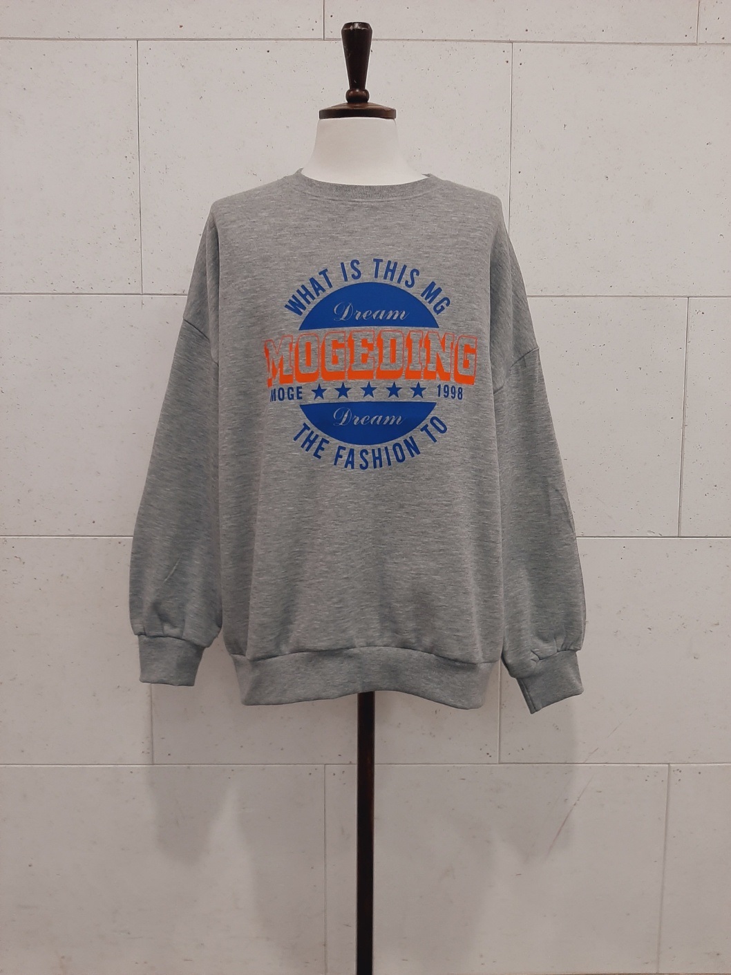 裏起毛ラウンドネックオーバーサイズプリントスウェット | 詳細画像3