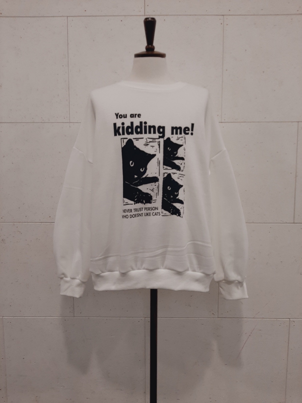 裏起毛ラウンドネックオーバーサイズプリントスウェット | 詳細画像9