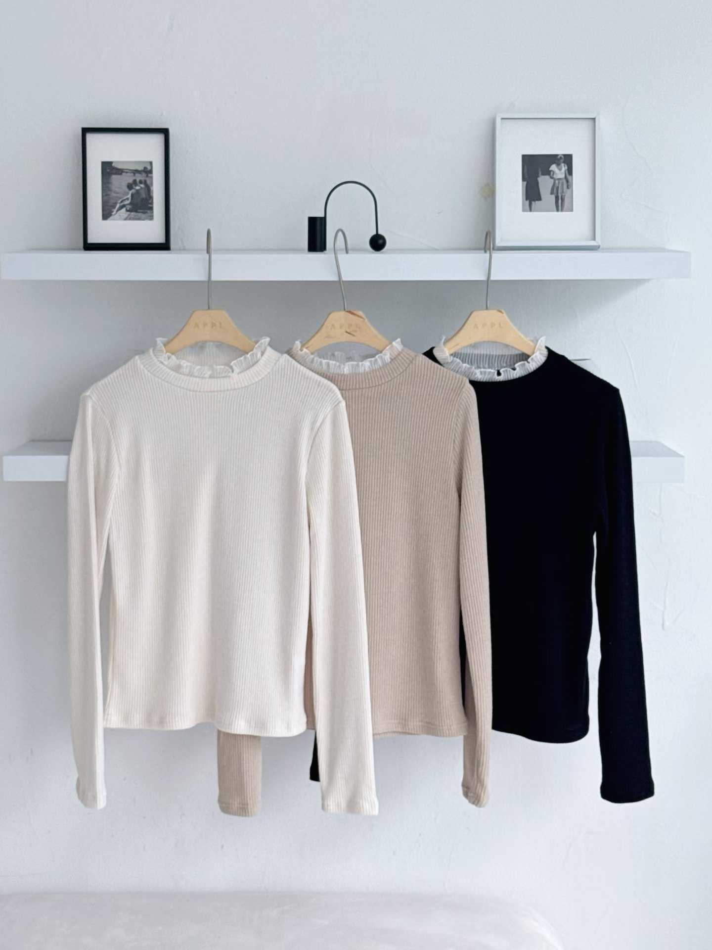 リブハーフネックフリルニット | 詳細画像10