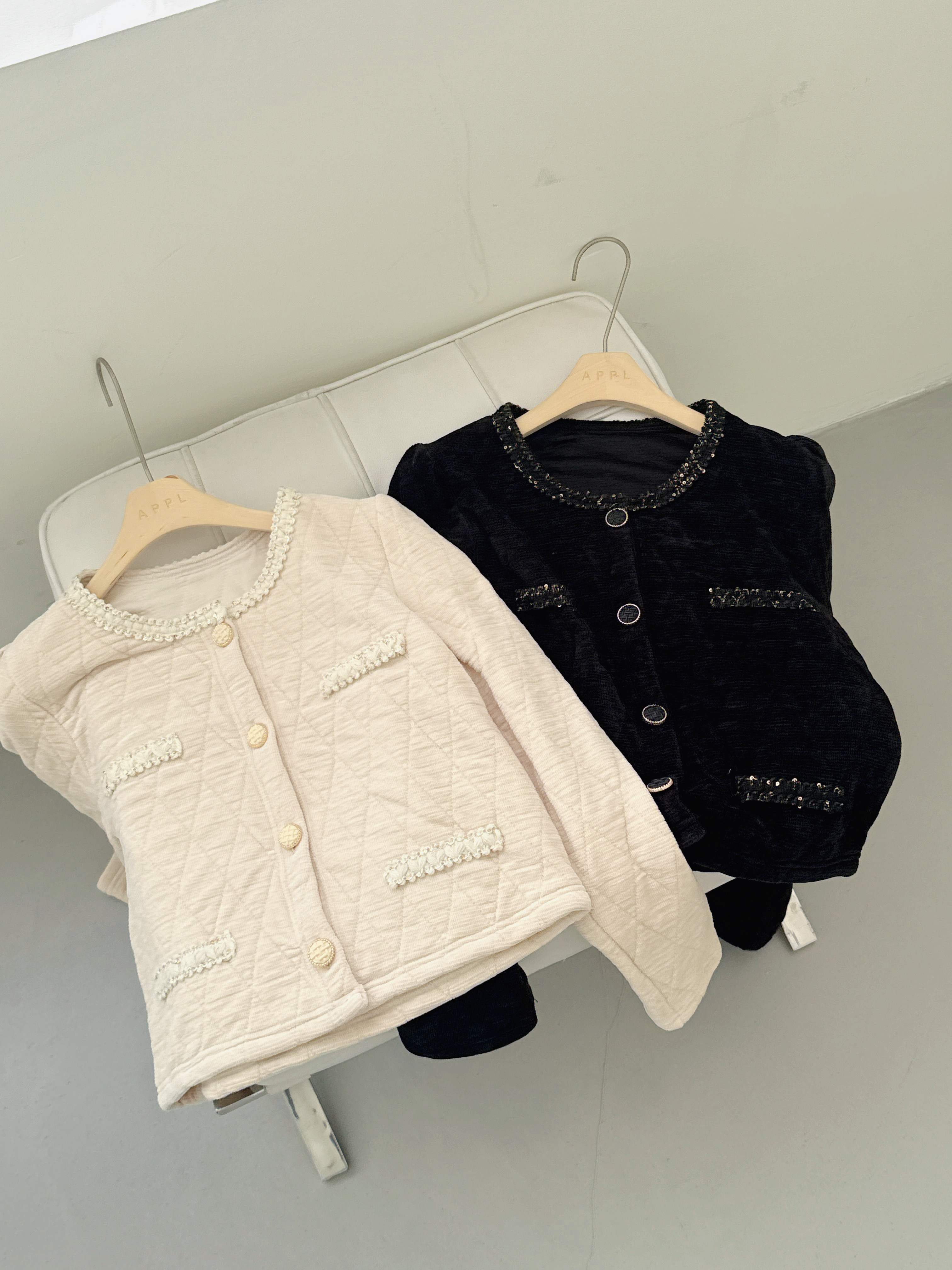 スパンコールラウンドネックカーディガン | 詳細画像15