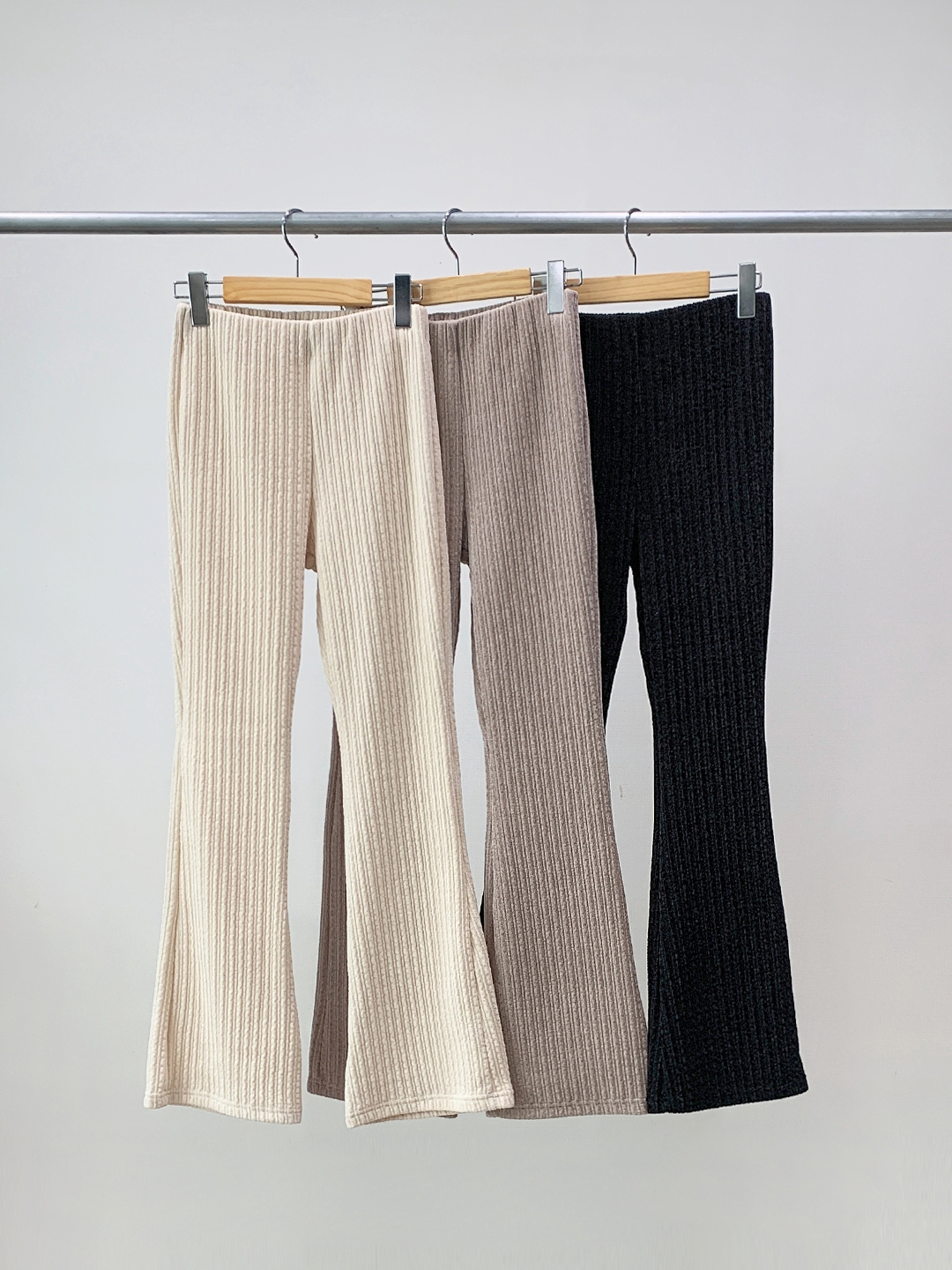 裏起毛ベロアウエストゴムブーツカットパンツ | 詳細画像17