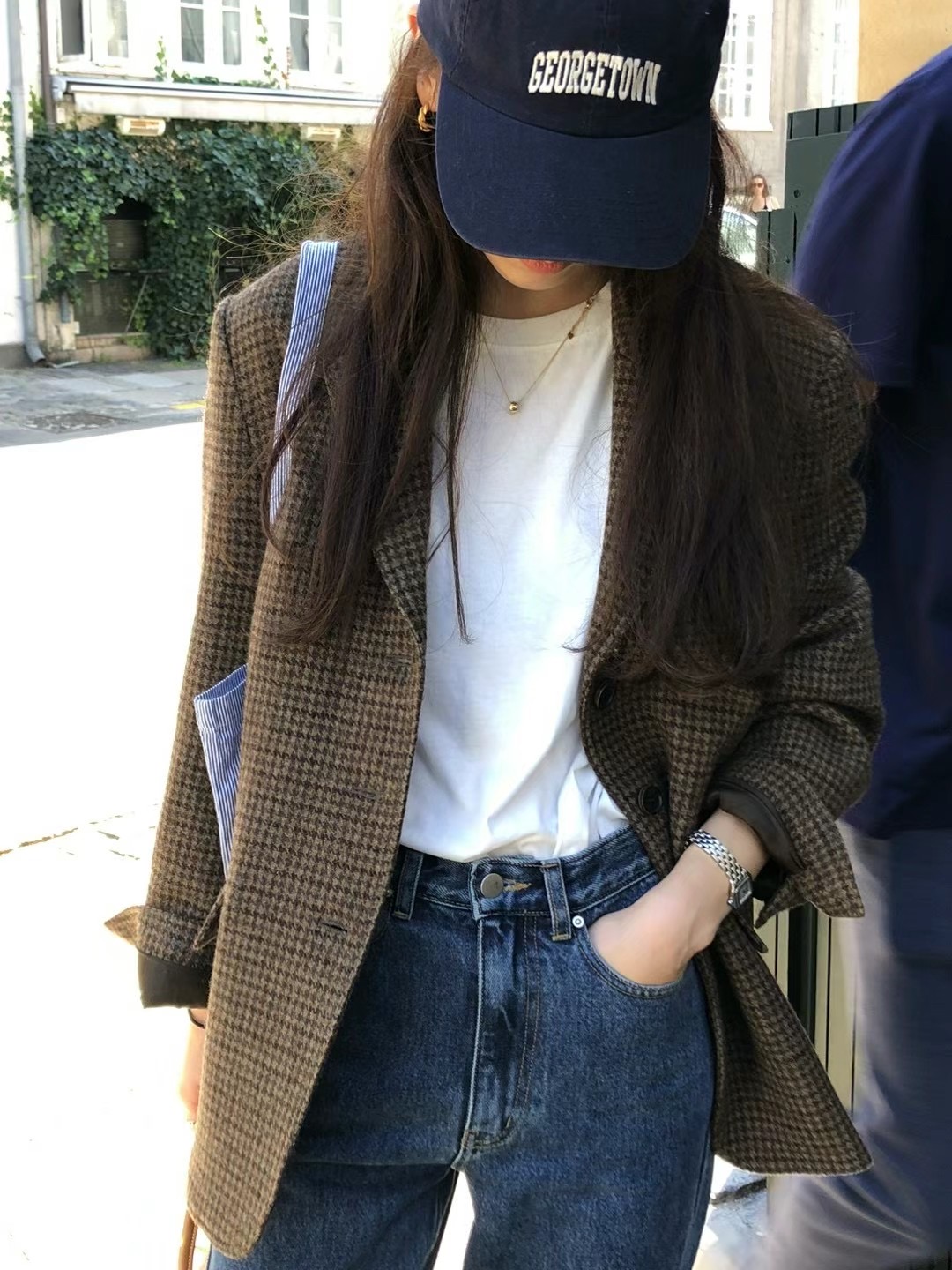 ウール混チェックジャケット | 詳細画像6