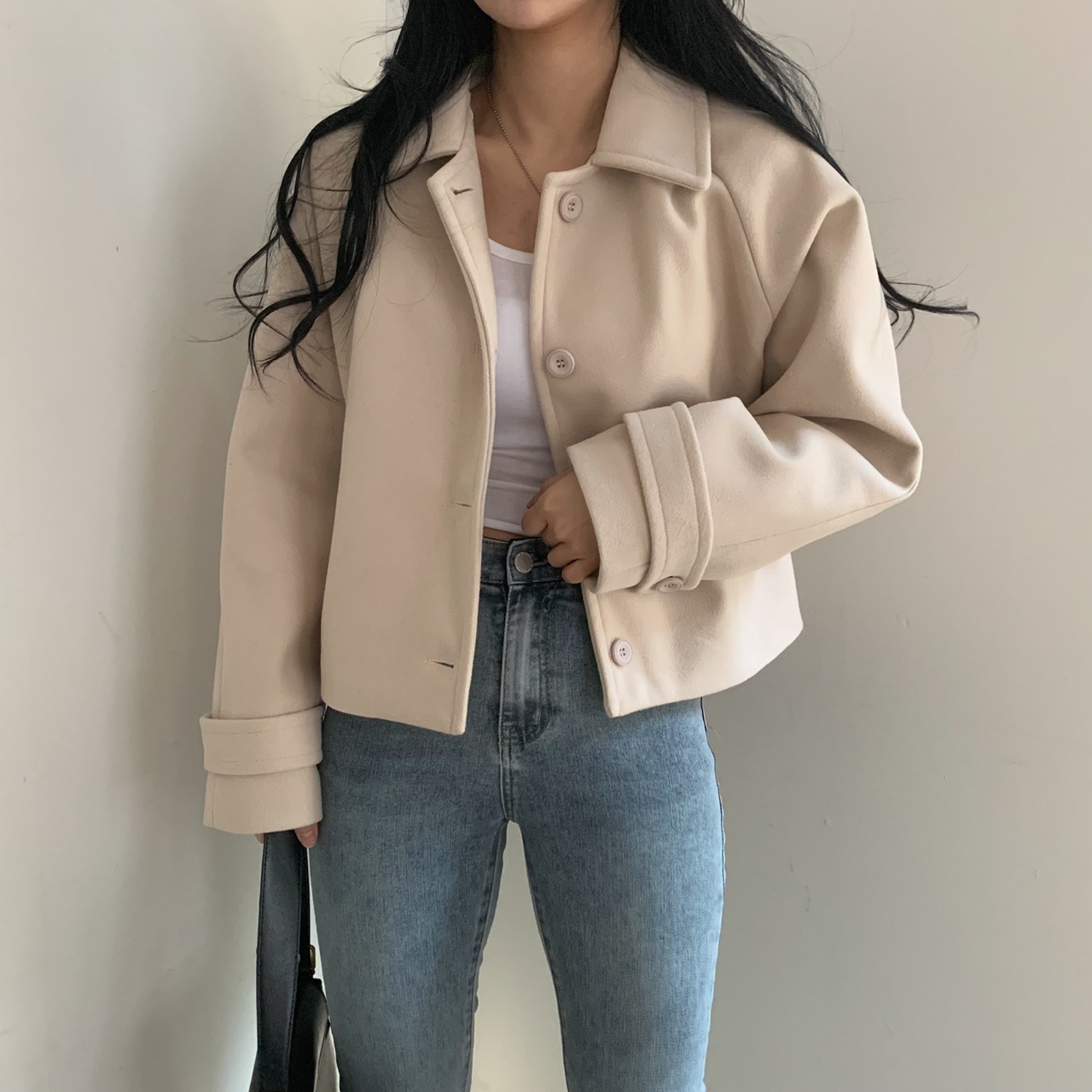 ウール混クロップドコート | 詳細画像16