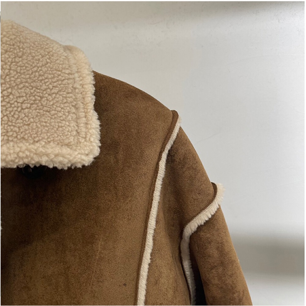 ムートンフェイクウールクロップドコート | 詳細画像14