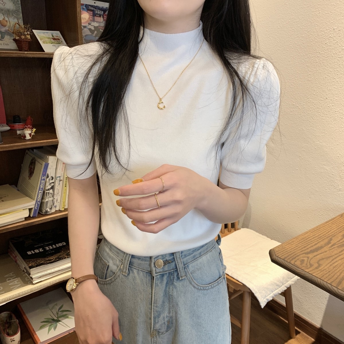 半袖ハーフネックニット | 詳細画像3