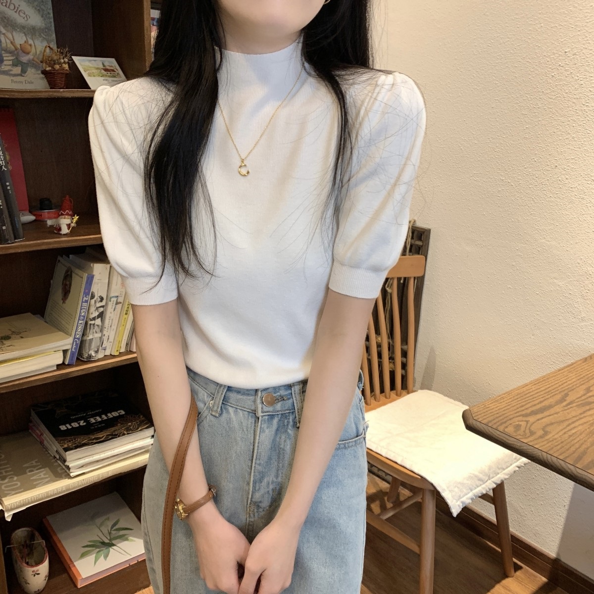 半袖ハーフネックニット | 詳細画像4