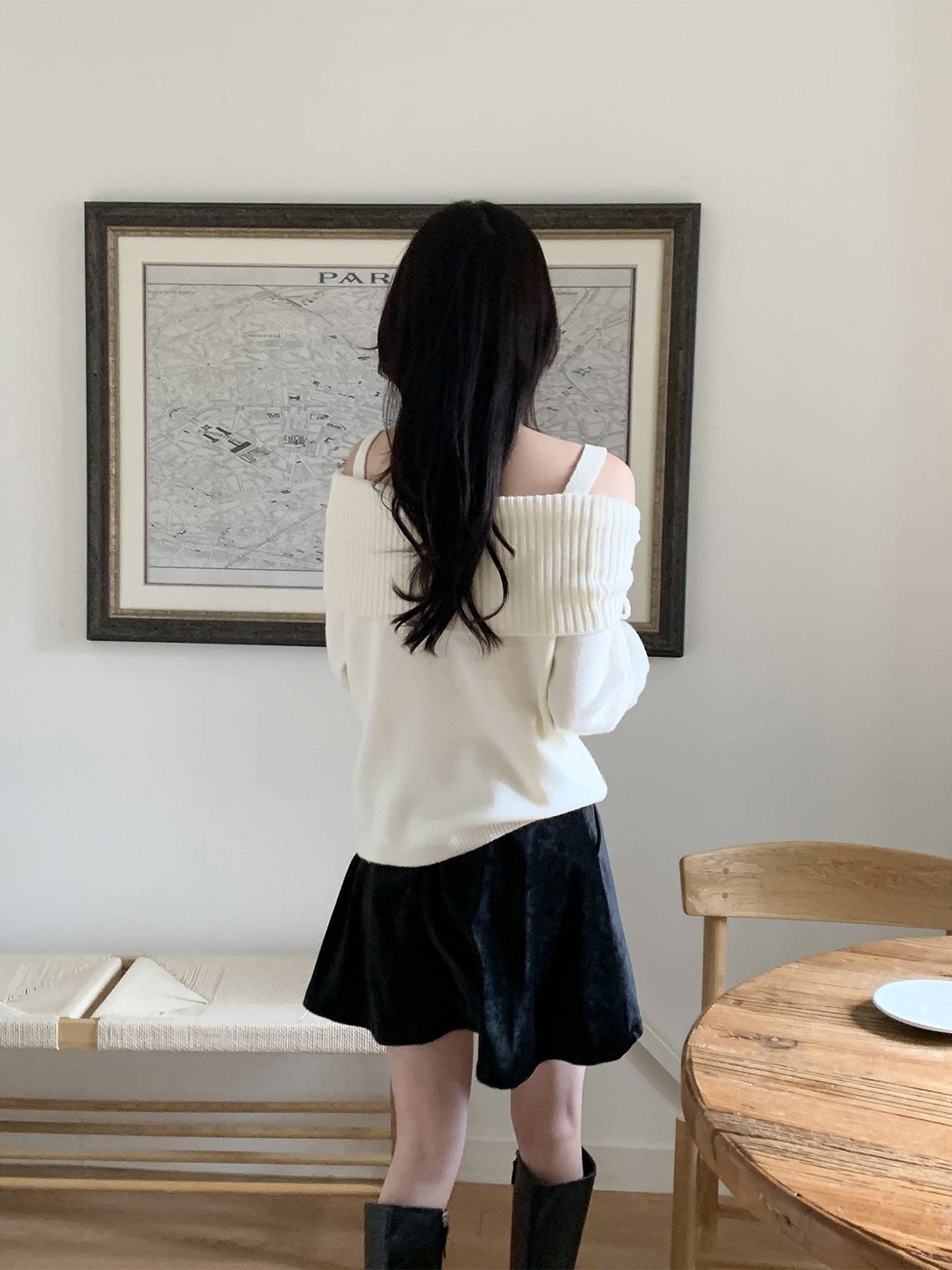 オフショルダールーズ長袖ニット | 詳細画像22