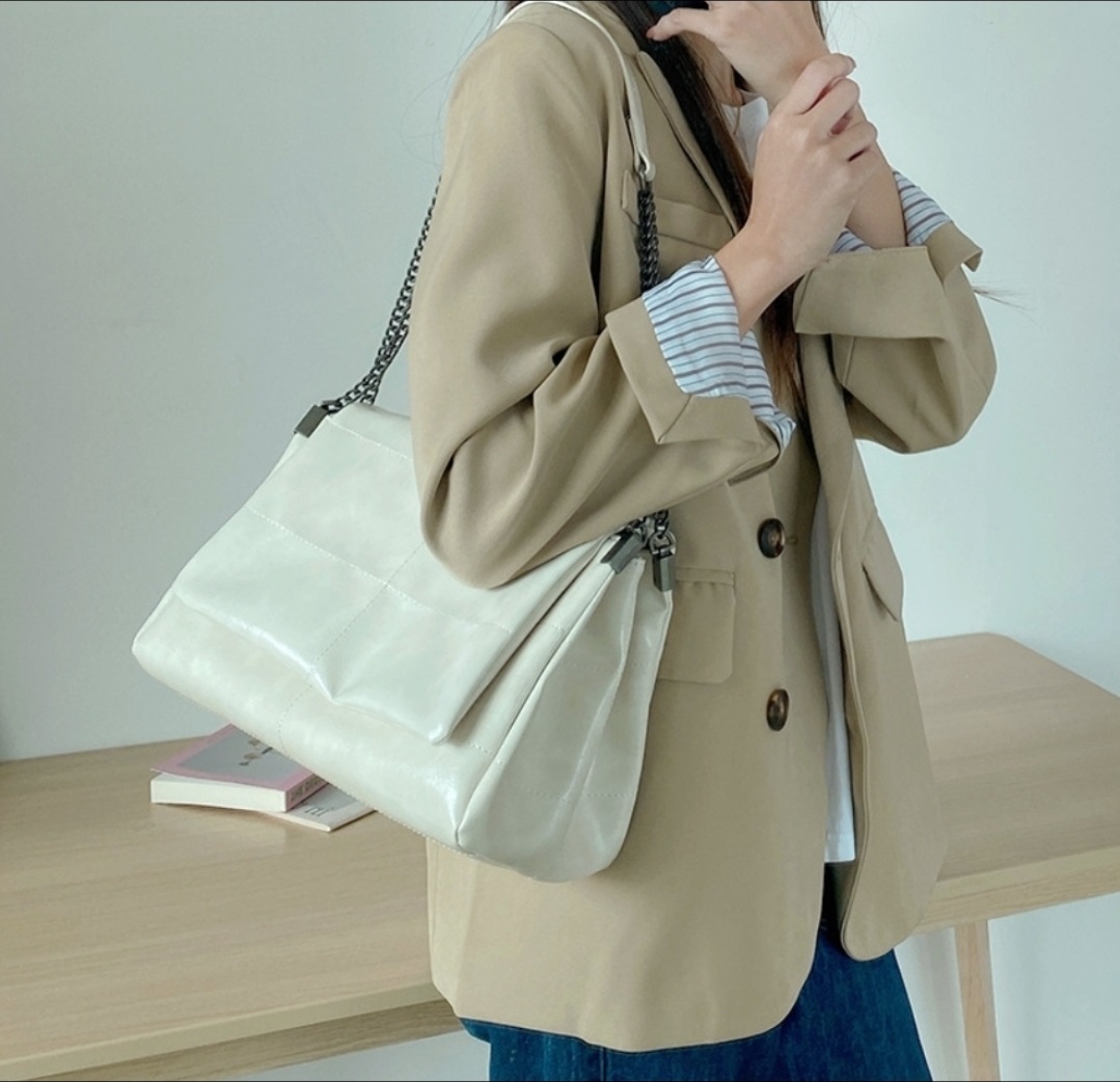 レザー調トートバッグショルダーバッグ | 詳細画像3