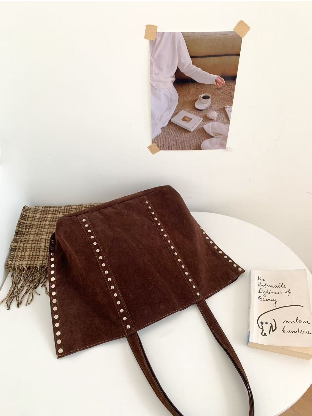 スエード調スタッズトートバッグ | 詳細画像4