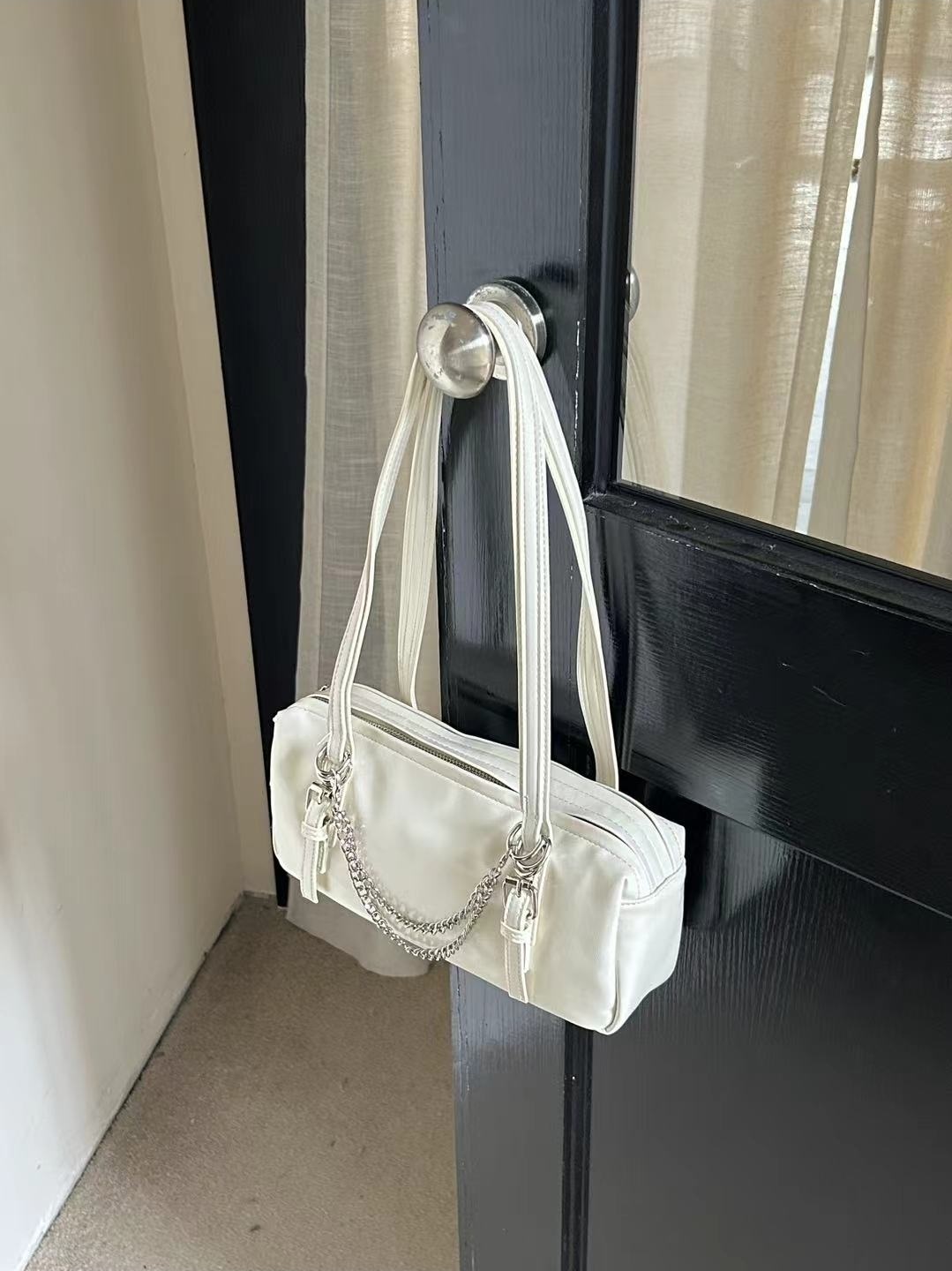 レザー調トートバッグチェーンセット | 詳細画像3