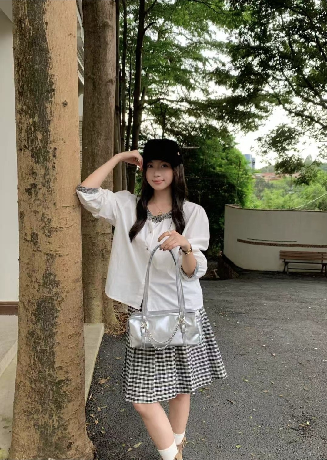 レザー調トートバッグチェーンセット | 詳細画像12