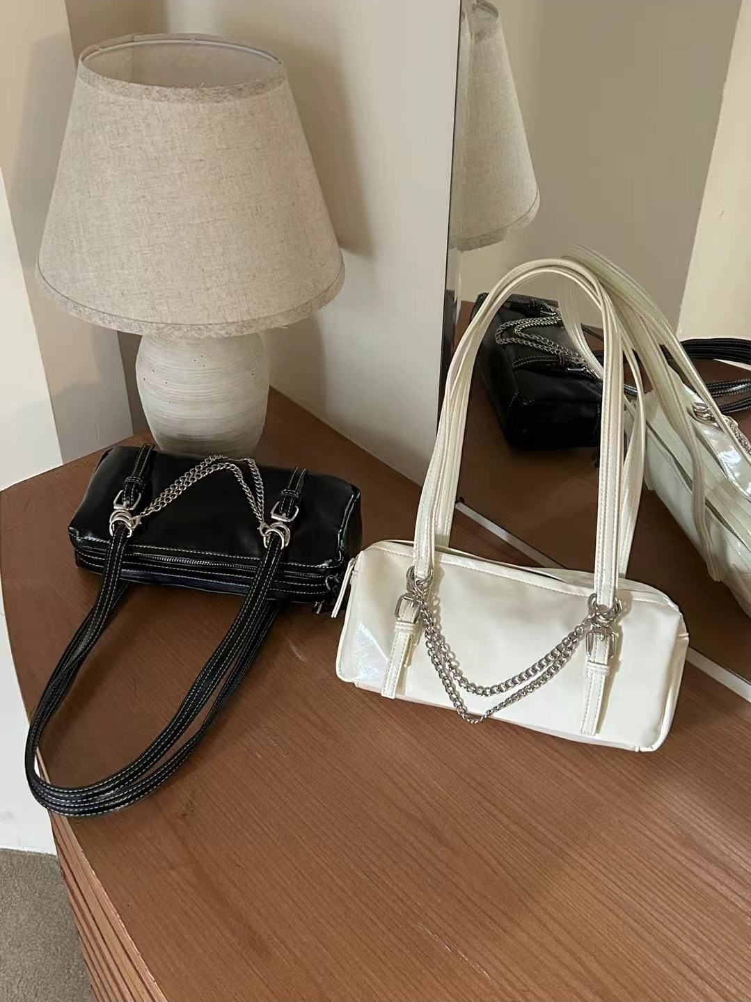 レザー調トートバッグチェーンセット | 詳細画像15