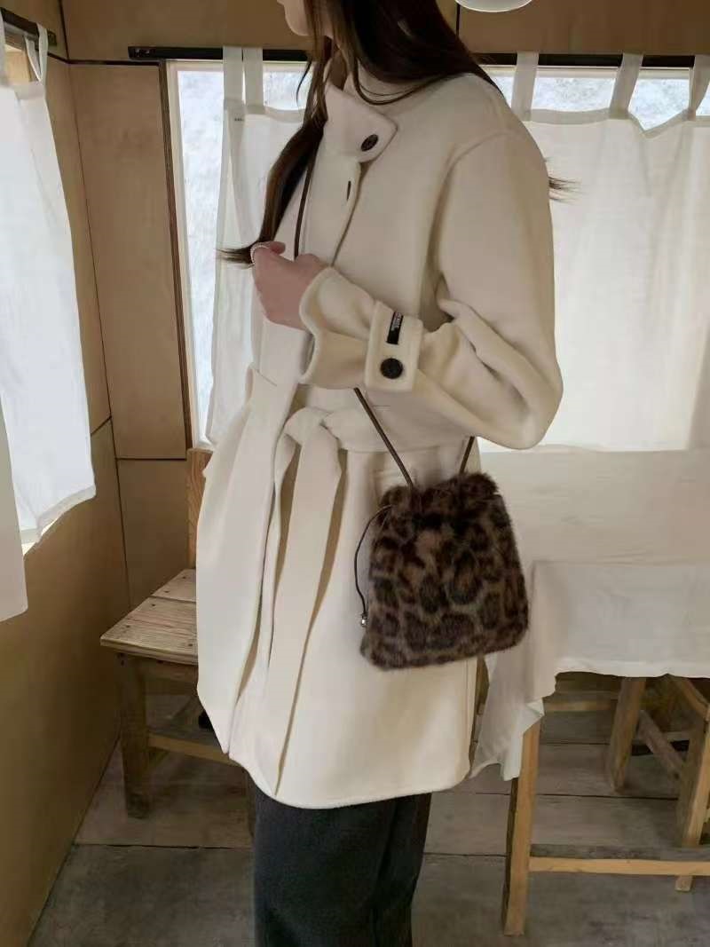 エコファーレオパードショルダーバッグショルダーバッグ | 詳細画像3