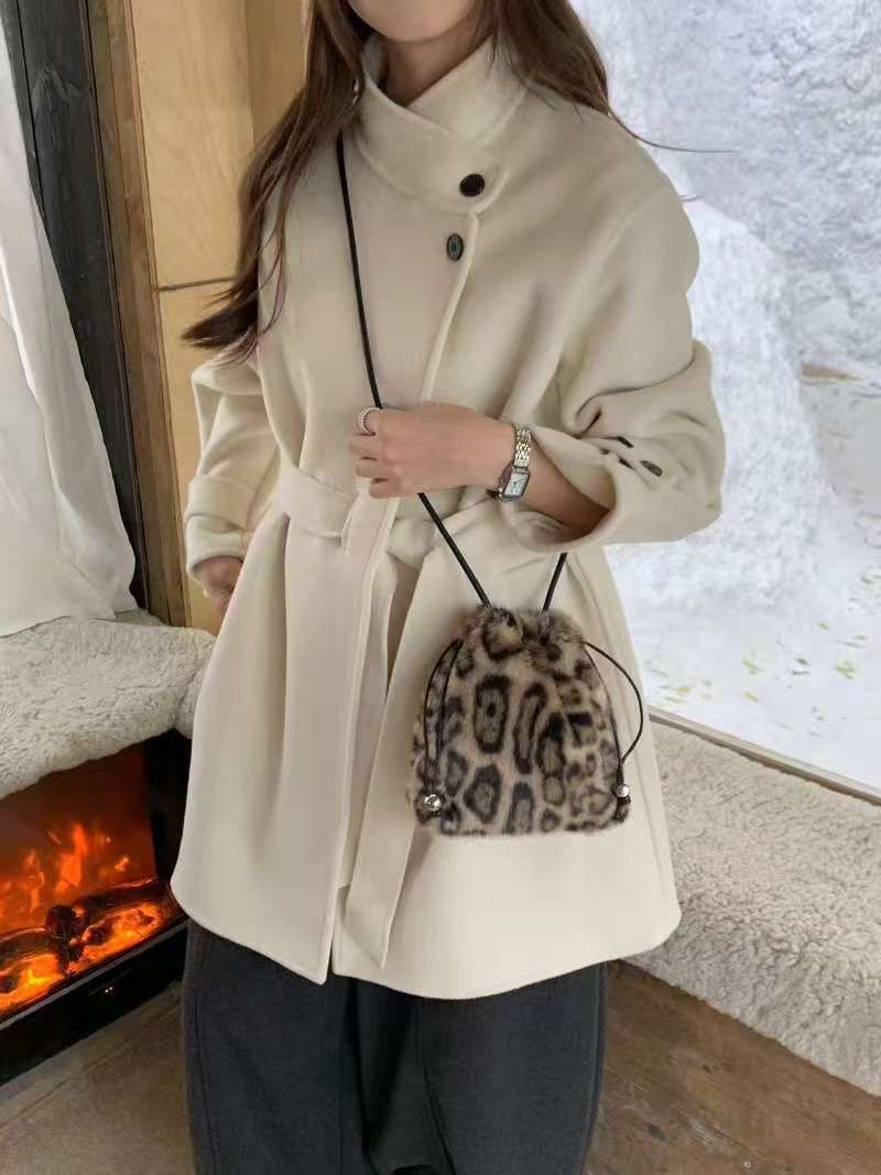 エコファーレオパードショルダーバッグショルダーバッグ | 詳細画像4