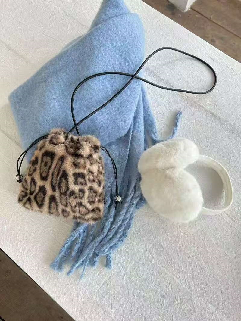 エコファーレオパードショルダーバッグショルダーバッグ | 詳細画像5