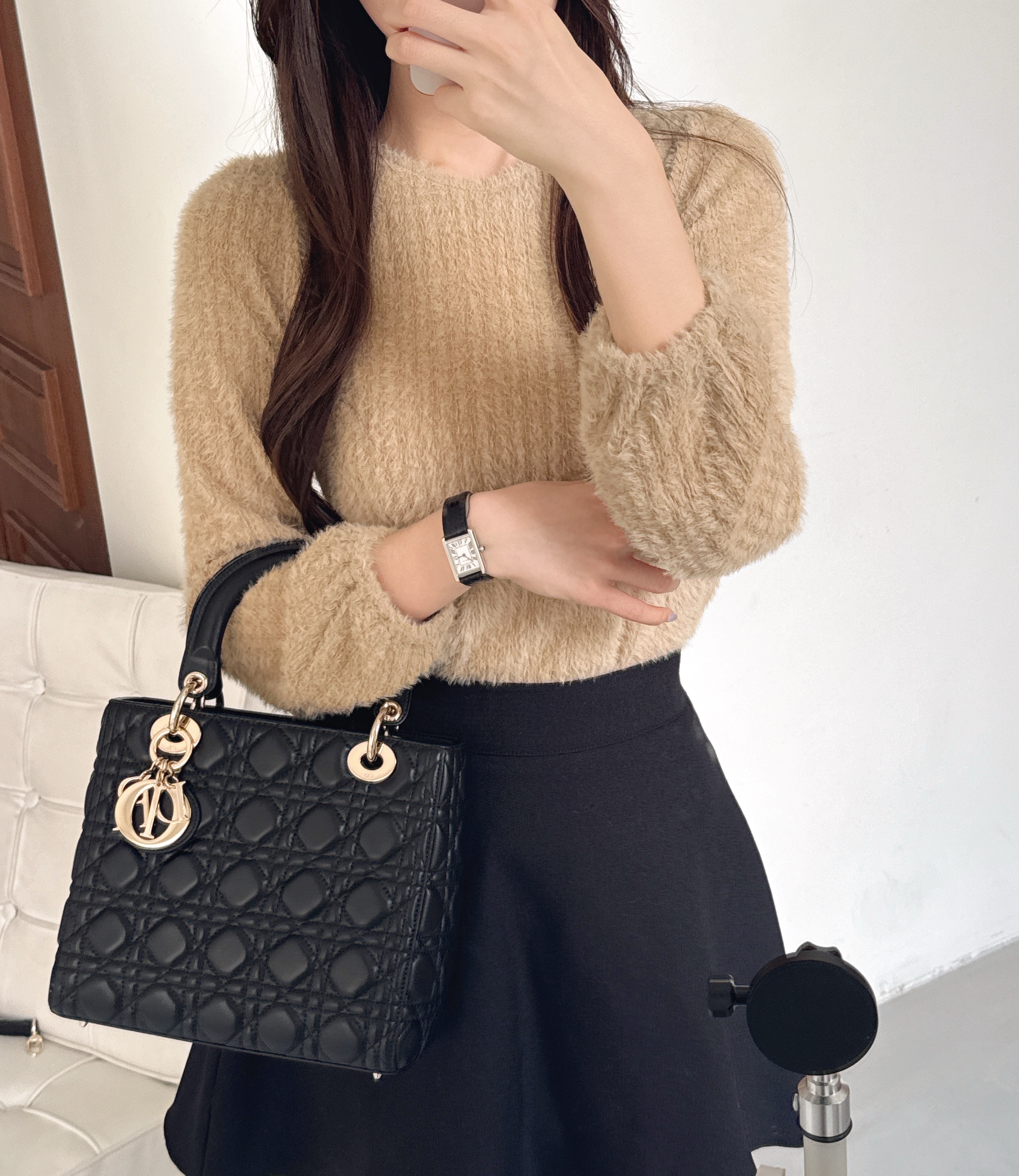 ソフトラウンドネックスリム長袖ニット | 詳細画像6