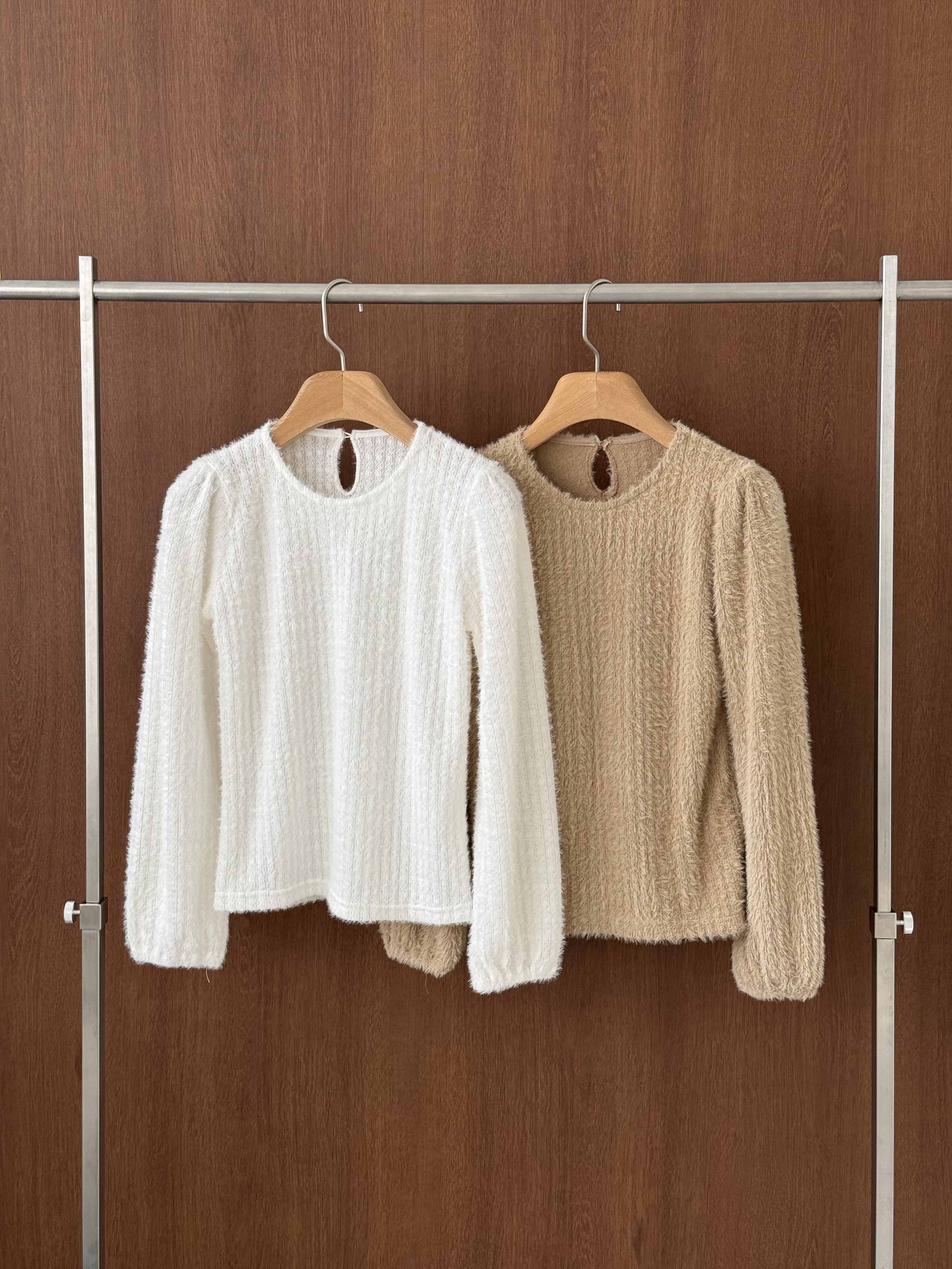 ソフトラウンドネックスリム長袖ニット | 詳細画像12