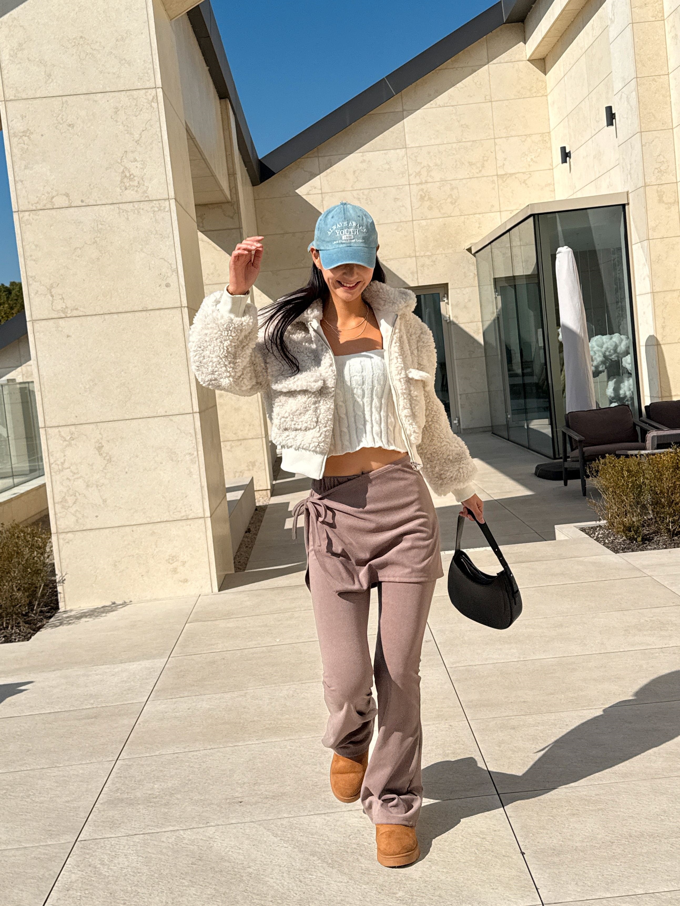 ストレッチラップウエストゴムスリムブーツカットセットアップスカートパンツ | 詳細画像13