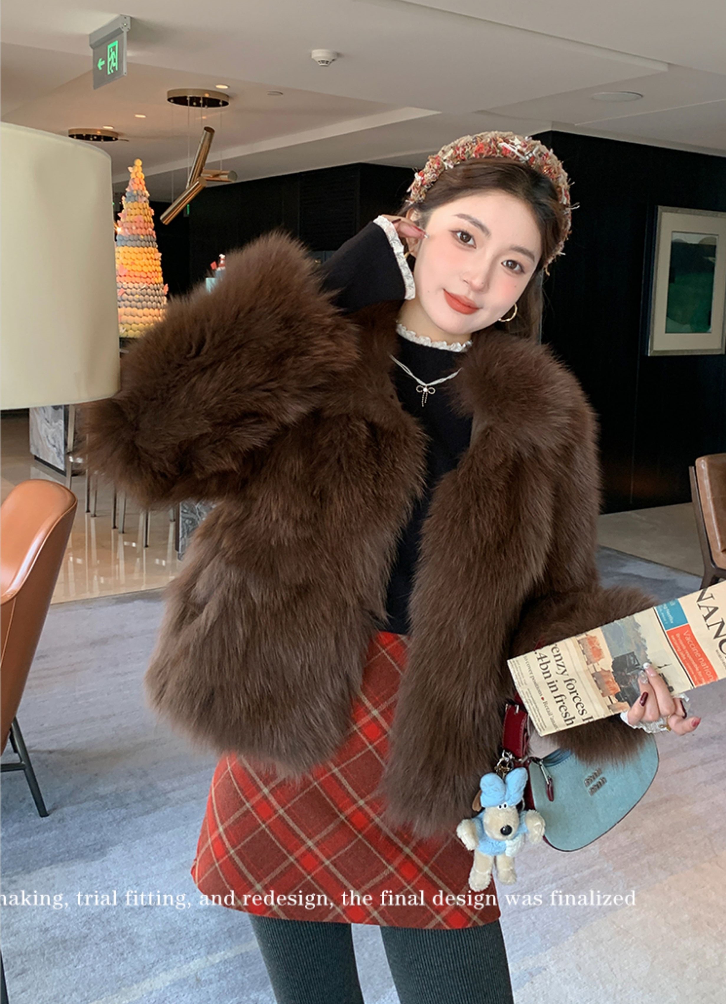 リブレースハーフネックスリムニット | 詳細画像13