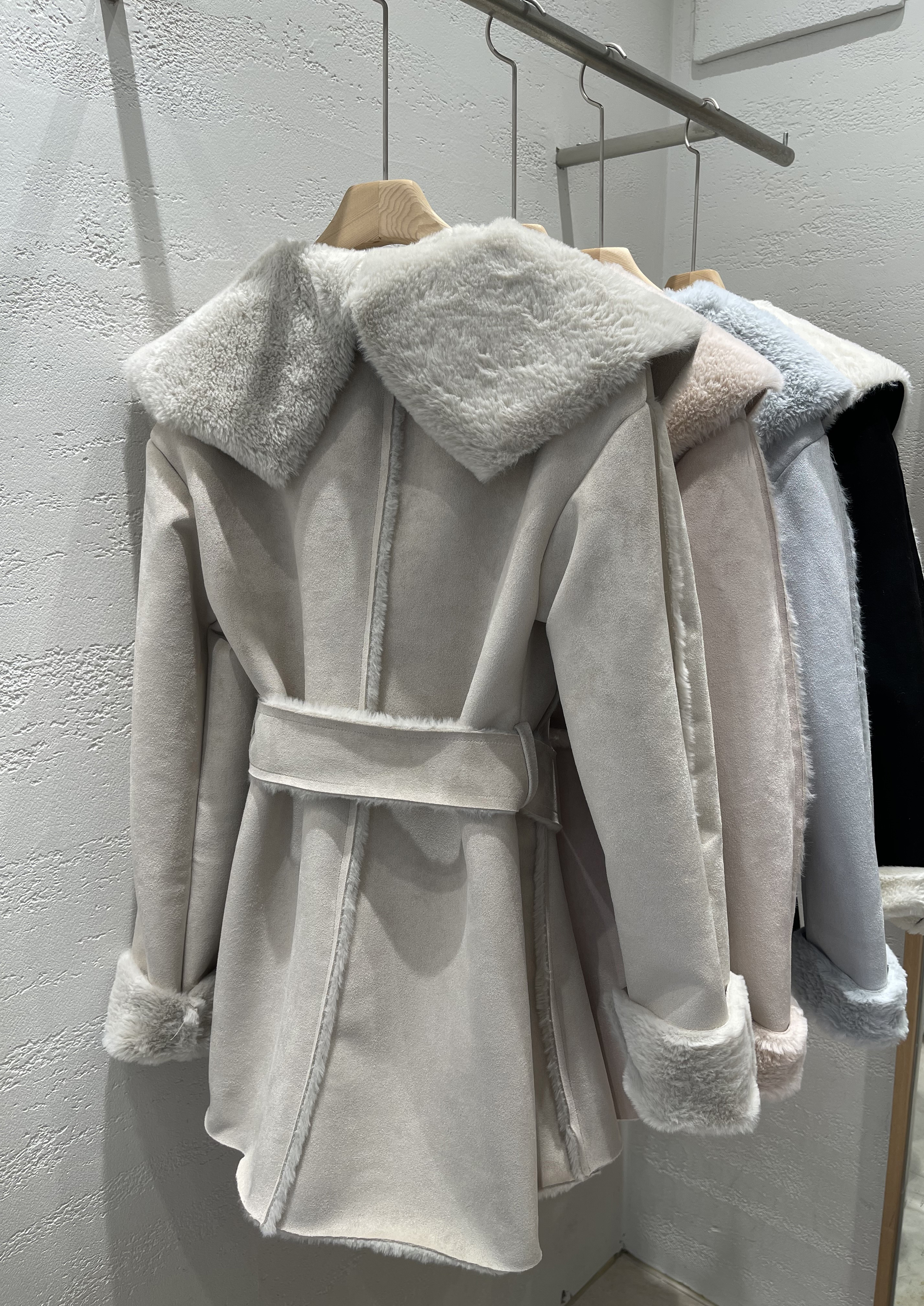 ムートンジップアップハーフコートストラップ付 | 詳細画像23