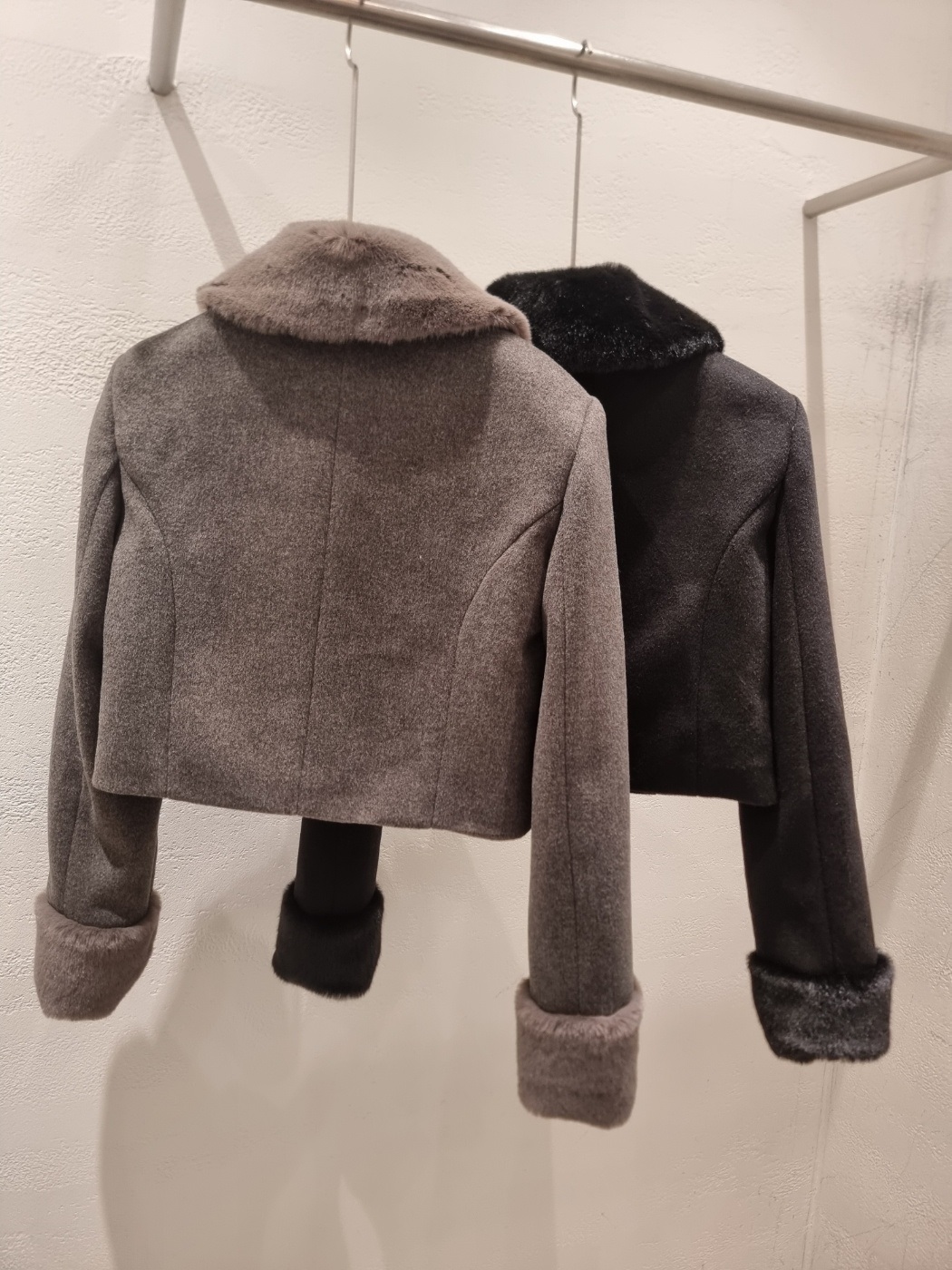 エコファーカラー肩パッドジャケット | 詳細画像19