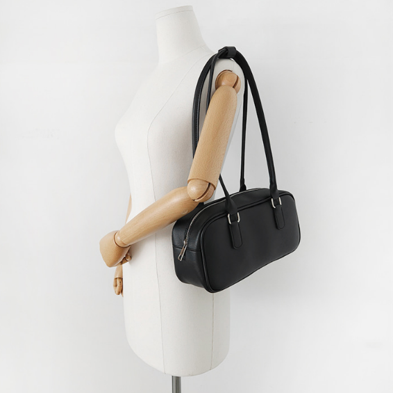 レザー調シンプルショルダーバッグ | 詳細画像3
