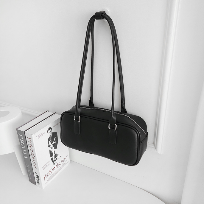 レザー調シンプルショルダーバッグ | 詳細画像8