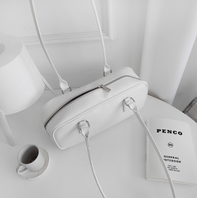 レザー調シンプルショルダーバッグ | 詳細画像18