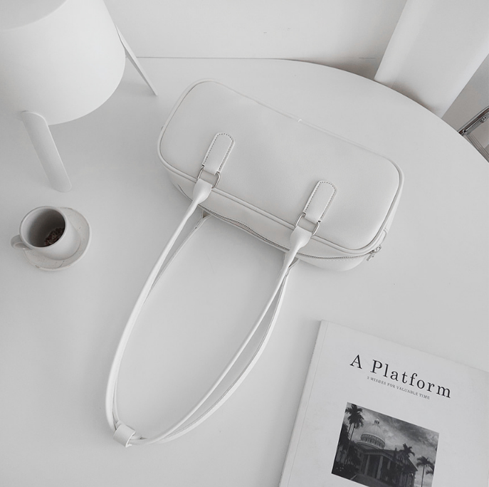 レザー調シンプルショルダーバッグ | 詳細画像20