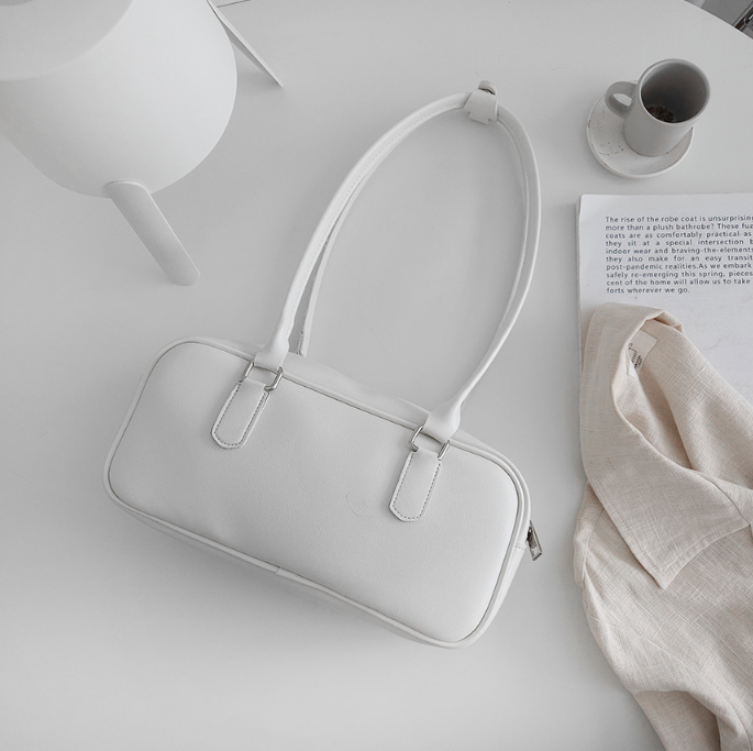 レザー調シンプルショルダーバッグ | 詳細画像21