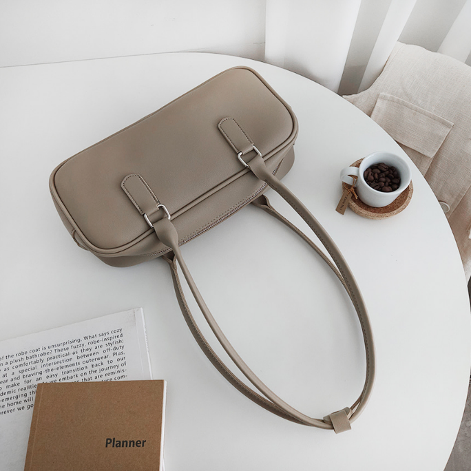 レザー調シンプルショルダーバッグ | 詳細画像24