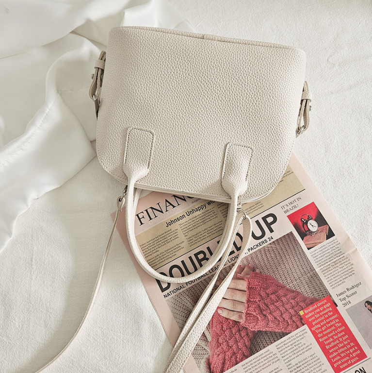 レザー調シンプルショルダーバッグ | 詳細画像12