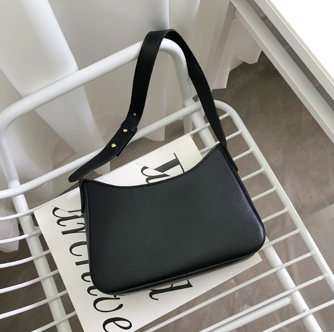 レザー調シンプル無地ショルダーバッグ | 詳細画像10