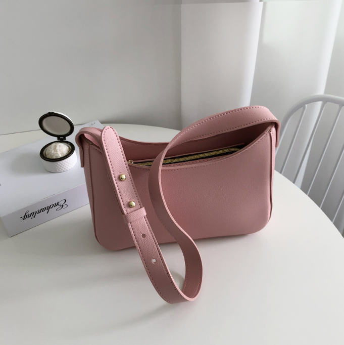 レザー調シンプル無地ショルダーバッグ | 詳細画像19