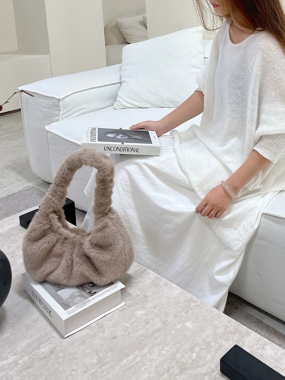 エコファーシャーリングトートバッグストラップ付 | 詳細画像3