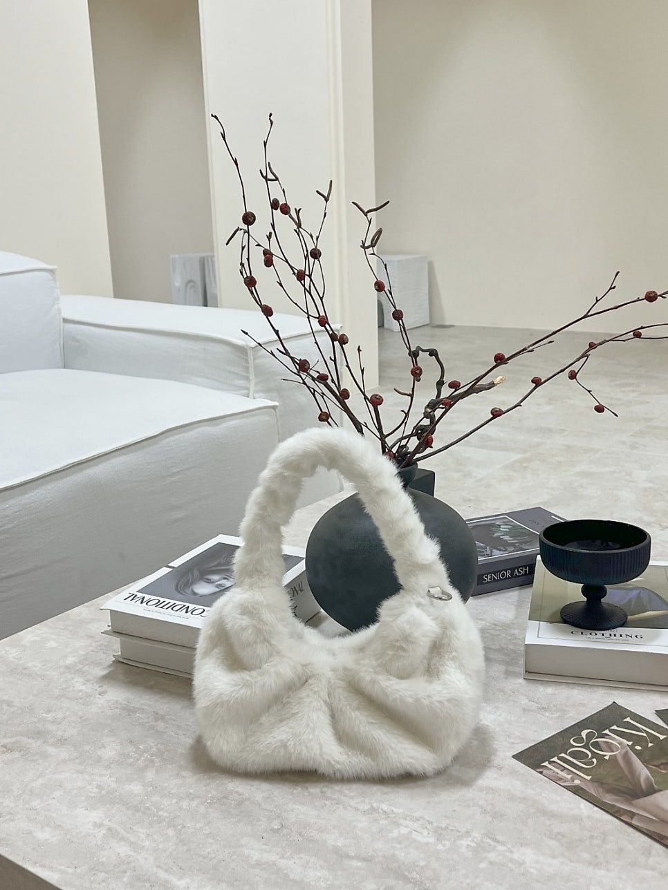 エコファーシャーリングトートバッグストラップ付 | 詳細画像5