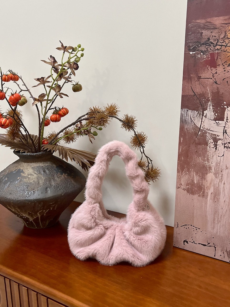 エコファーシャーリングトートバッグストラップ付 | 詳細画像7