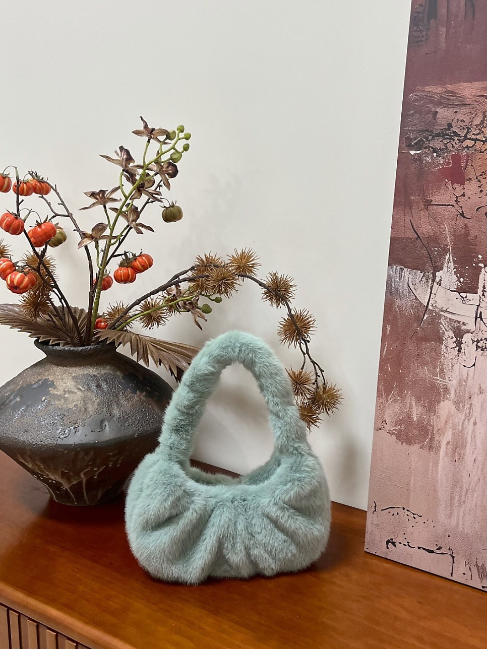 エコファーシャーリングトートバッグストラップ付 | 詳細画像9