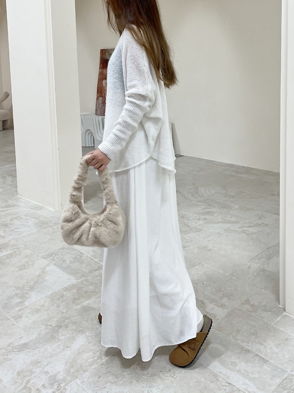 エコファーシャーリングトートバッグストラップ付 | 詳細画像8