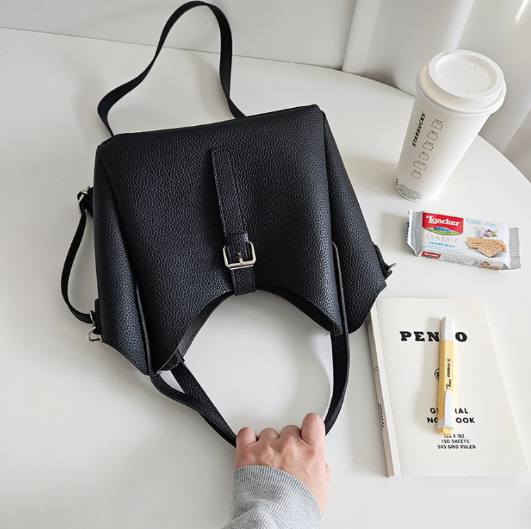 バックルトートバッグショルダーバッグストラップ付 | 詳細画像5