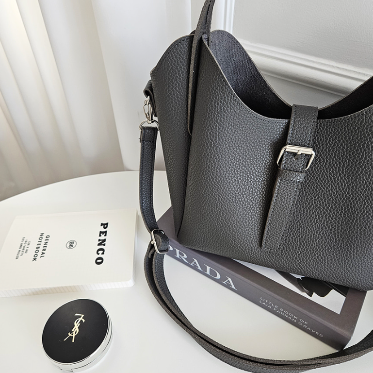 バックルトートバッグショルダーバッグストラップ付 | 詳細画像16