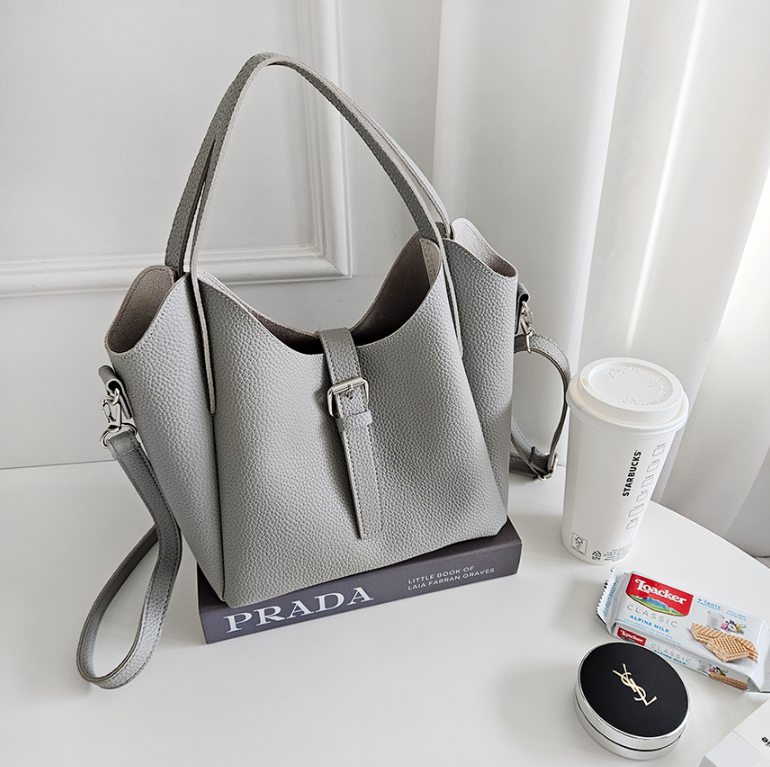 バックルトートバッグショルダーバッグストラップ付 | 詳細画像20