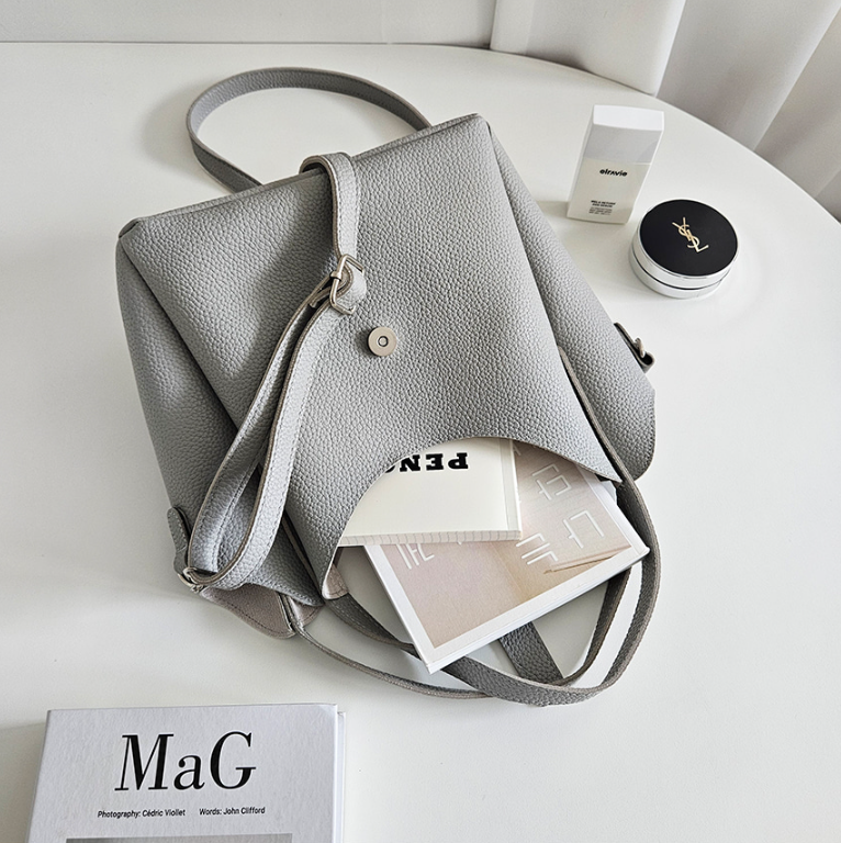 バックルトートバッグショルダーバッグストラップ付 | 詳細画像21