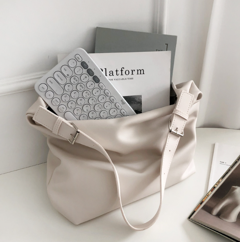 レザー調ビッグショルダーバッグ | 詳細画像19