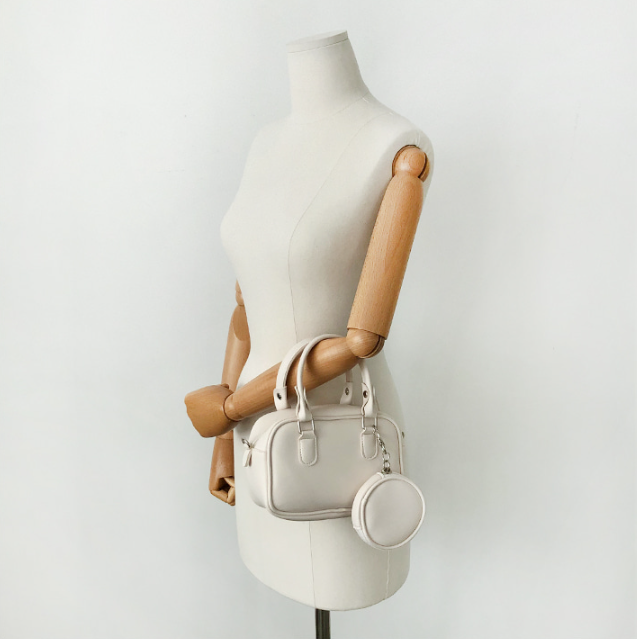 ミニトートバッグショルダーバッグストラップ付ポーチ付 | 詳細画像4