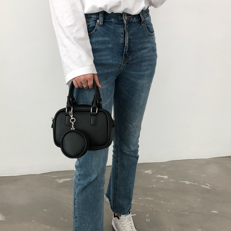 ミニトートバッグショルダーバッグストラップ付ポーチ付 | 詳細画像7